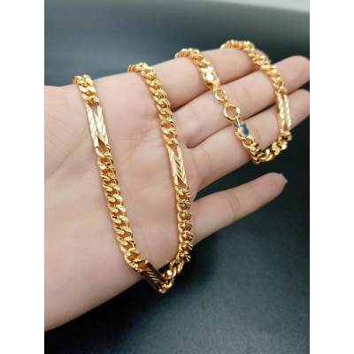 Dây chuyền Khoen Lật Chữ N Mạ Vàng 18K CAO CẤP