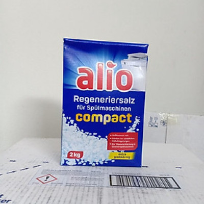 Alio muối rửa bát dùng cho máy hộp 2 kg tặng 3 viên rửa bát tổng hợp