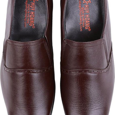 Giày Nam Tăng Chiều Cao Huy Hoàng HT7717 - Nâu