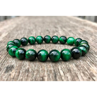 Vòng Tay Đá Mắt Hổ Xanh Lá Cho Người Mệnh Mộc Và Mệnh Hỏa