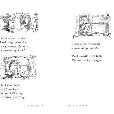 Sách - Tác Phẩm Chọn Lọc - Văn Học Đức - Mập Và Mực - Chuyện Hai Thằng Oái Oăm Cùng Bảy Trò Chơi Khăm