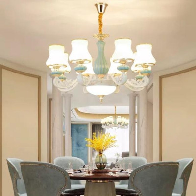 Đèn chùm Ca Sỹ Pha Lê thời thượng 8 và 15 tay bóng, tặng thêm bóng led