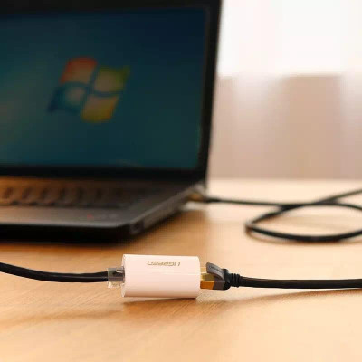 Ugreen UG20391NW116TK Màu Trắng Đầu nối dài dây mạng nhựa PVC cao cấp - HÀNG CHÍNH HÃNG