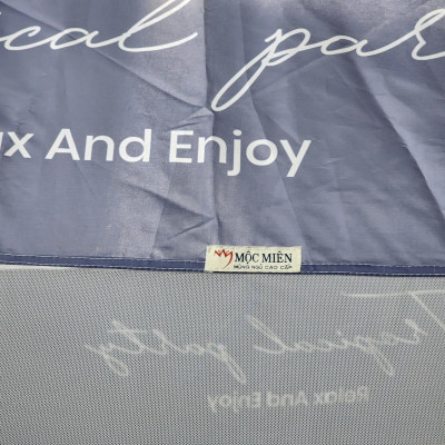 Màn Chụp , Mùng Chụp Cao Cấp Mộc Miên Đỉnh Vuông - Kích Thước 2,2mx2m ( Xanh Xám 3 Đường Kẻ )