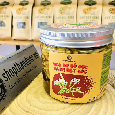 Hoa đu đủ đực ngâm mật ong rừng ĐắkLắk 500ml Shop Thảo Dược