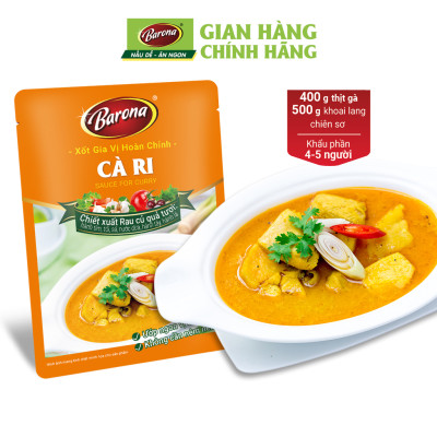 Xốt Gia Vị Hoàn Chỉnh Barona - Cà Ri 80g
