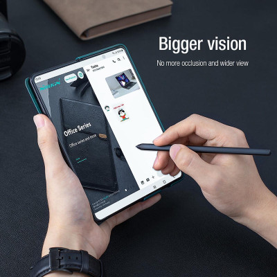 Bao da cho Samsung Galaxy Z Fold6 hiệu Nillkin Qin Pro Leather case (chống sốc, có khe để bút)- Hàng chính hãng