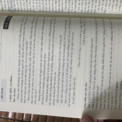 100 đề minh hoạ môn Ngữ văn