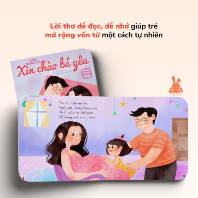 Sách - Cả Nhà Thương Con - Xin Chào Bé Yêu