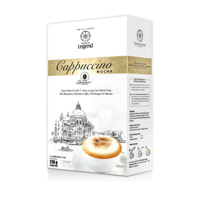 Cà Phê Trung Nguyên Legend Cappuccino Mocha – Hộp 12 Gói – Cà Phê Vị Mocha Ngọt Đắng, Đậm Đà