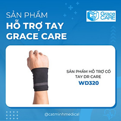 Đai Hỗ Trợ Cổ Tay Grace Care WD320 – Vải Dệt 3D Thoáng Khí, Co Giãn, Hỗ Trợ Vận Động, Thể Thao Nhẹ