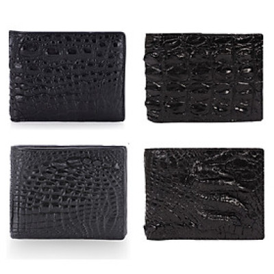 HC2779-80-81-82 - Ví nam Huy Hoàng da cá sấu màu đen