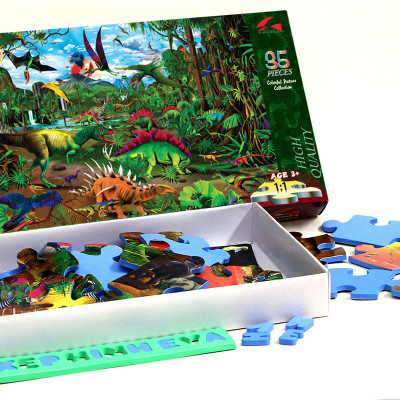 Tranh xếp hình Tia Sáng Jigsaw Puzzle 035 mảnh phát triển trí tuệ cho bé -  Kỷ Nguyên Khủng Long - MSP: 035-005