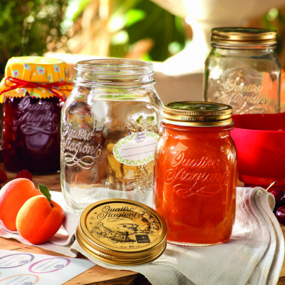 Hũ thủy tinh nắp vặn Quattro 1500ml - Bormioli Rocco - Italy