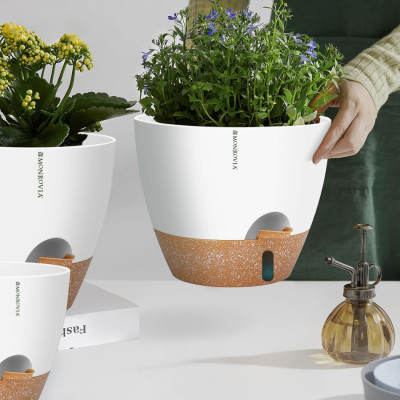 Chậu trồng cây tự tưới thông minh MONROVIA cho cây trong nhà hoặc ngoài trời, decor, văn phòng