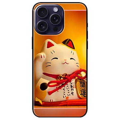 Ốp lưng dành cho Iphone 15 - Iphone 15 Plus - Iphone 15 Pro - Iphone 15 Pro Max - Mèo May Mắn 10 - Hàng Chính Hãng