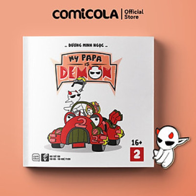 Combo Truyện tranh My Papa Is Demon Tập 2 và Huy hiệu Quỷ Đỏ