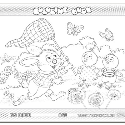 Xếp hình Tia Sáng Thỏ và gà con  (30 Mảnh Ghép) - Tặng kèm tranh tô màu cho bé