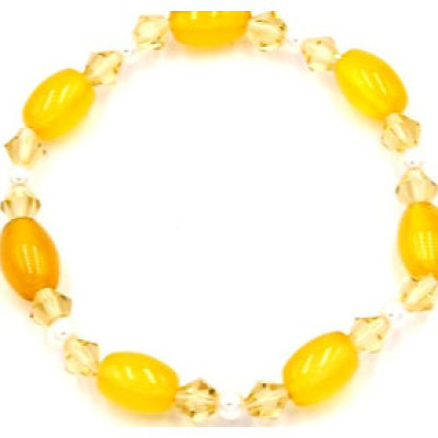 Chuỗi tay đá thạch anh vàng FSVV3