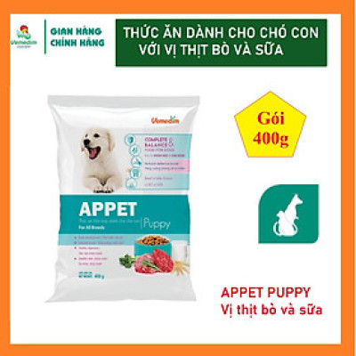 Vemedim Appet puppy vị thịt bò thức ăn dành cho chó con, gói 400g
