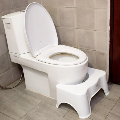 Ghế kê chân toilet, bồn cầu chống táo bón Việt Nhật , ghế kê chân đi vệ sinh cho bé siêu bền tiện dụng tặng kèm 3 khăn lau grofa- Hàng chính hãng