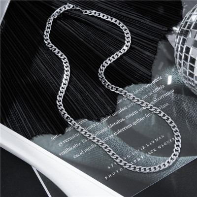 Dây Chuyền Nam Nữ Chuỗi Trơn Basic Màu Bạc - Vòng Cổ Chuỗi Trơn Vừa Unisex Thép Không Gỉ PTDCNA15