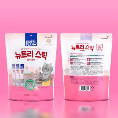 Súp thưởng cho mèo Nutri Plan Stick vị cá ngừ & cá hồi 280g (14g x 20 thanh )