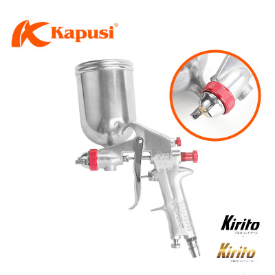 Súng phun sơn khí nén có chỉnh gió Kapusi Japan, đầu béc 1.5mm, 4 và 10 lỗ péc phun