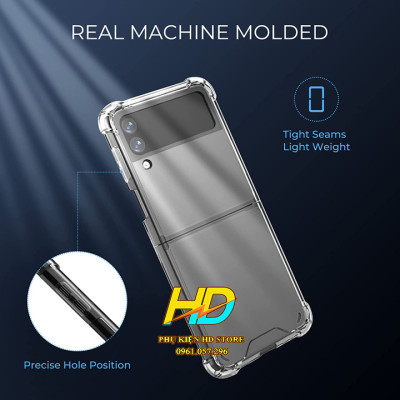 Ốp Lưng Trong Suốt Chống Sốc Dành Cho SamSung Z Fold4 5G và Z Flip4 5G Chính Hãng Greencase Cao Cấp Không Ố Màu - Hàng Chính Hãng