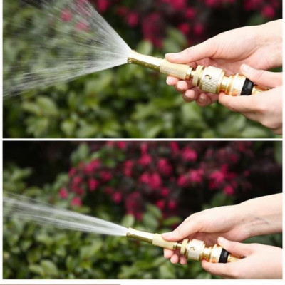  Bộ dây vòi xịt nước rửa xe,tưới cây .tăng áp 3 lần, loại 7m,10m 206587 đầu đồng,cút đồng+tặng móc khoá