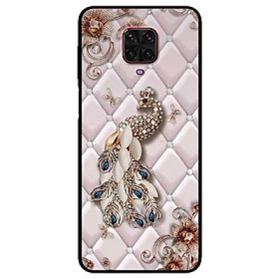 Ốp lưng dành cho Xiaomi Mi Redmi Note 9s - Note 9 Pro - Note 9 Pro Max - mẫu Chim Công Nền Da