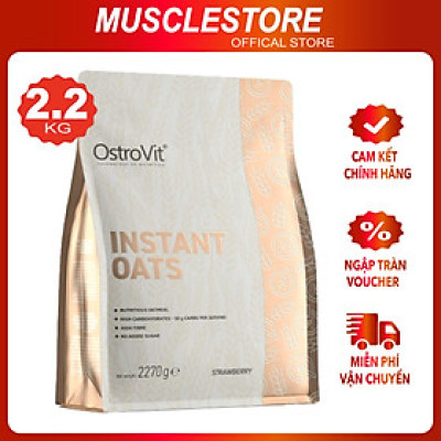 [Dạng Bột] Yến Mạch Uống Liền OstroVit Instant Oat Flakes, 2.27KG | 45 Liều dùng