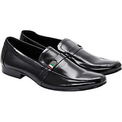 Giày Tây Nam Huy Hoàng HT7104 - Đen