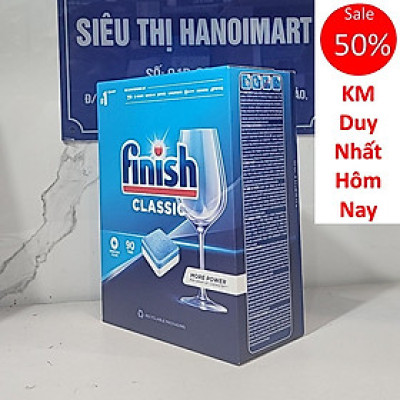 Viên rửa chén Finish Classic 100 viên - hương Chanh