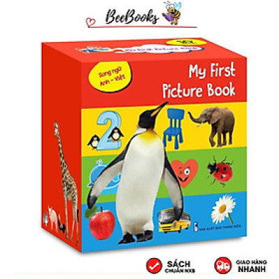 Bộ Sách Thư Viện Hình Ảnh Đầu Tiên Cho Bé Nhận Biết Thế Giới Xung Quanh- Trọn bộ 10 cuốn  song ngữ Anh- Việt