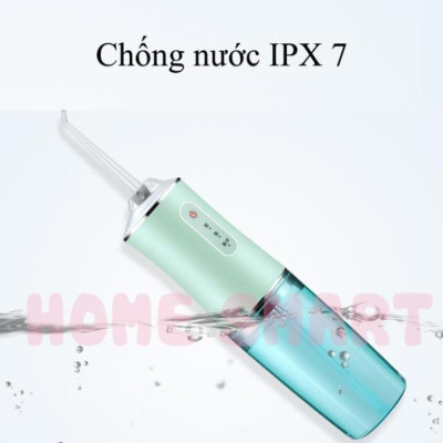 Tăm nước, Máy Tăm Nước Cầm Tay,Tăm Nước Vệ Sinh Răng Miệng Oral irrigator - Sạc USB, Chống Nước, Công nghệ Châu Âu