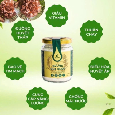Đường Dừa Nước Vietnipa 150g -  Người Tiểu Đường, Ăn Kiêng, Hàm Lượng Vitamin Và Muối Khoáng Cao