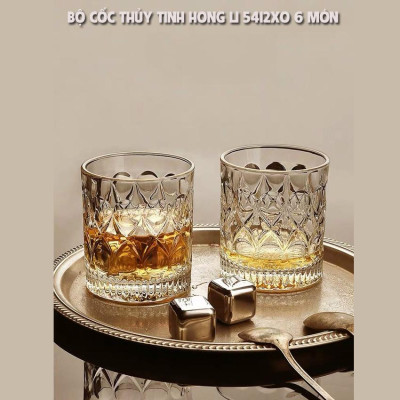 -Bộ cốc/ Ly thuy tinh dung tích 300ML thiết kế sang trọng, hiện dại, thủy tinh cao cấp độ bền