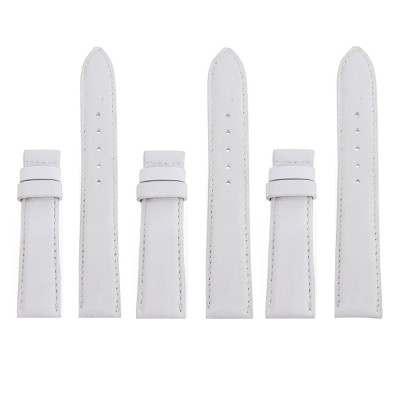 HJ8119-20-21-22 - Dây đồng hồ Huy Hoàng da bò size 16, 18, 20 màu trắng, cam, kem, tím nhạt