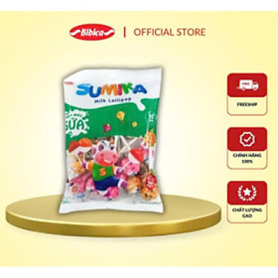 Kẹo Mút Sữa Sumika Bibica 135g