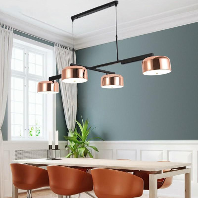 Đèn thả bàn ăn Bắc Âu Hiện đại 4 bóng