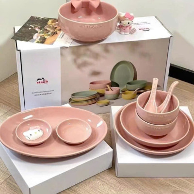 Bô Tô chén đĩa 10 món Staub