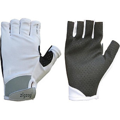 Găng tay thể thao chống nắng UPF50+ trắng Zigzag GLV00413