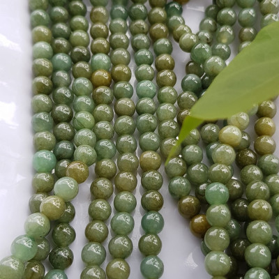 Vòng Chuỗi đeo Cổ hay niệm 108 hạt charm bi kiểu màu vàng Đá cẩm thạch tự nhiên Chuỗi cổ hạt size 7mm xanh ngọc dầu bóng mượt đẹp nữ đeo cổ nhẹ nhàng mát của đá tự nhiên tâm bình yên Món quà tặng Mẹ và người thân ý nghĩa và cho chính bản thân mình ạ