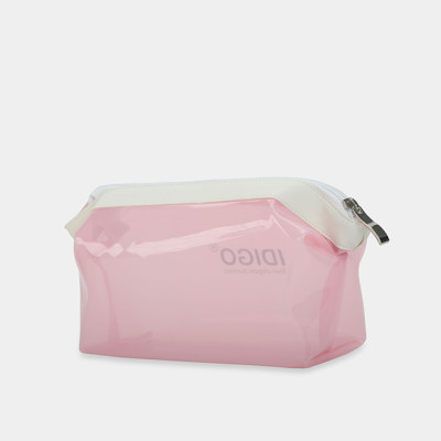 Túi đựng mỹ phẩm nhựa PVC dẻo trong suốt, chống thấm nước, túi trang điểm, đựng đồ vệ sinh cá nhân tiện lợi cầm tay hoặc đem đi du lịch IDIGO FP5-1101