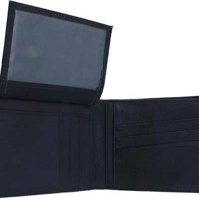 Ví nam da cá sấu BALZIO MWCROC B W01-BL