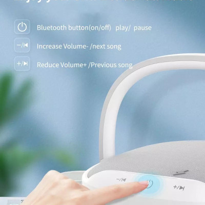 Loa Wiwu Wireless Charging Desk Lamp Speaker Y1 Dành Cho Các Thiết Bị Có Bluetooth Có Đèn, Sạc Không Dây - Hàng Chính Hãng