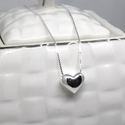 Dây Và Mặt Dây Chuyền Bạc Hiểu Minh DMD084 trái tim