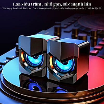 Loa Máy Tính Để Bàn, Âm Thanh Siêu Trầm, Dành Cho Học Online, Nghe Nhạc, Xem Phim - Hàng Chính Hãng