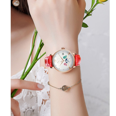 Đồng Hồ Nữ LOBINNI No.2065-4 Chính Hãng Fullbox BH 24T Chịu Nước 50m Kính Chống Xước Dây Thép Không Gỉ 316L (Máy Cơ Tự Động)